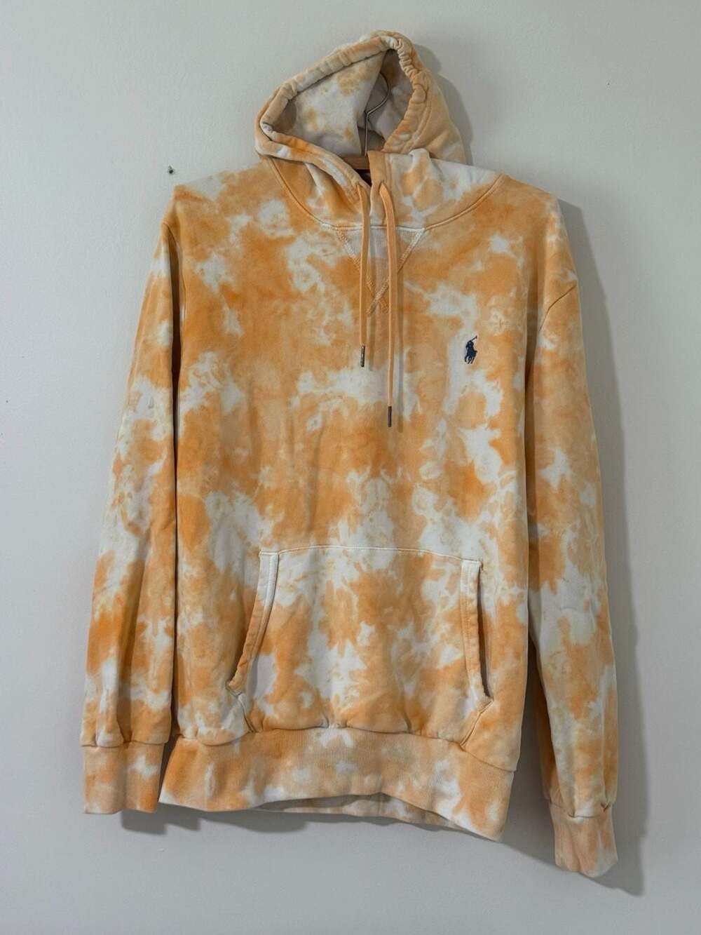 Polo Ralph Lauren Tie Dye French Terry Hoodie in Orange Size M